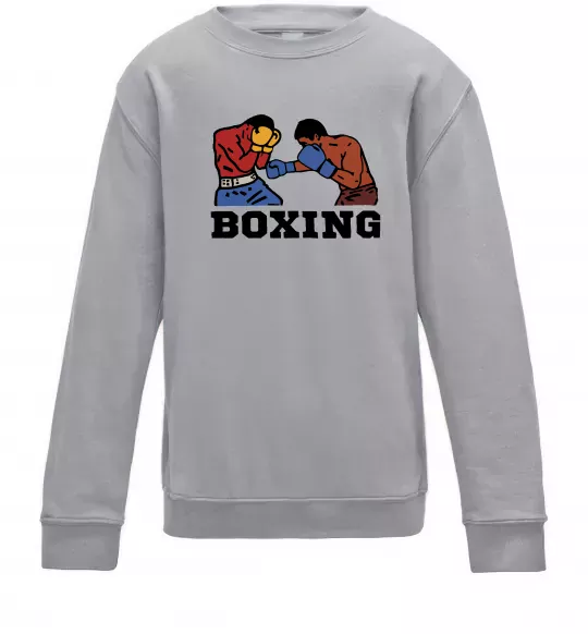 Дитячий світшот Boxing men Сірий меланж фото