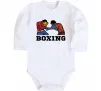 Дитячий бодік Boxing men Білий фото