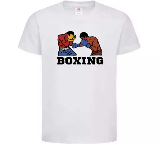 Дитяча футболка Boxing men Білий фото