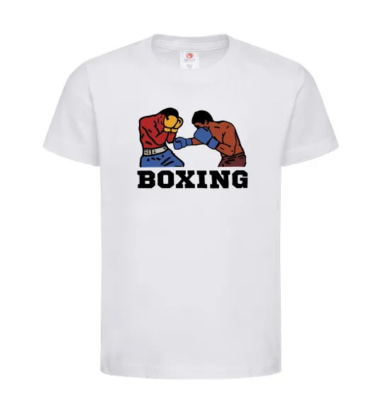 Детская футболка Boxing men Белый фото