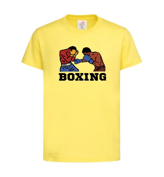 Детская футболка Boxing men Лимонный фото