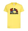 Детская футболка Boxing men Лимонный фото