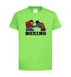 Детская футболка Boxing men Лаймовый фото