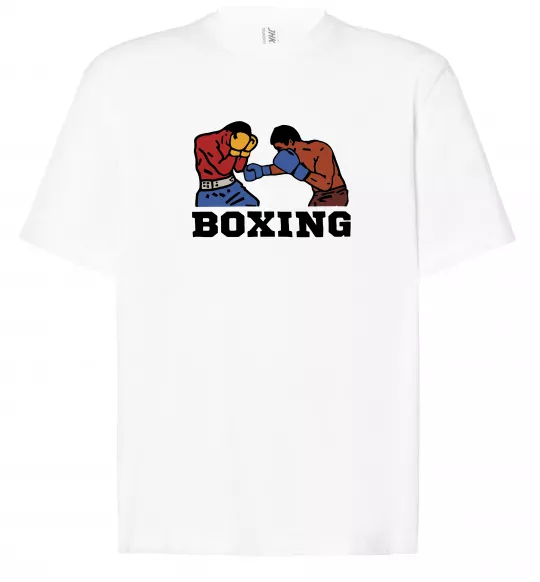 Футболка Оверсайз Boxing men Белый фото