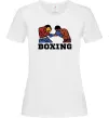 Жіноча футболка Boxing men Білий фото