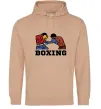 Чоловіча толстовка (худі) Boxing men Пісочний фото