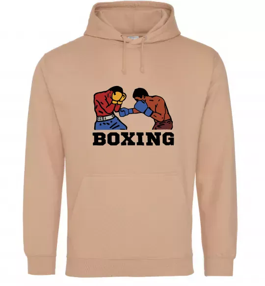 Жіноча толстовка (худі) Boxing men Пісочний фото