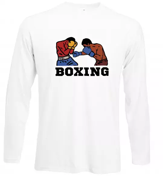 Лонгслів Boxing men Білий фото