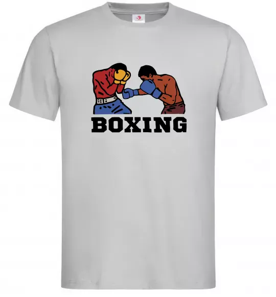 Чоловіча футболка Boxing men Сірий фото