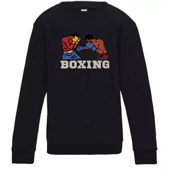 Дитячий світшот Boxing men Чорний фото