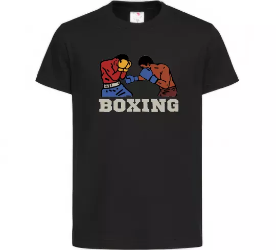 Дитяча футболка Boxing men Чорний фото