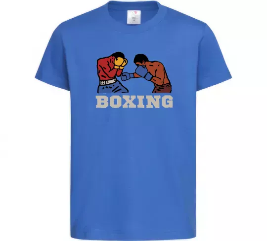 Дитяча футболка Boxing men Яскраво-синій фото