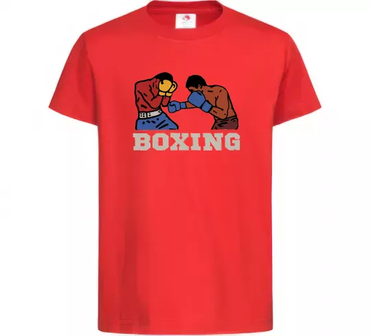 Дитяча футболка Boxing men Червоний фото