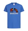 Детская футболка Boxing men Ярко-синий фото