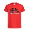 Детская футболка Boxing men Красный фото