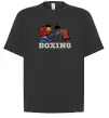 Футболка Оверсайз Boxing men Черный фото