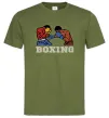 Чоловіча футболка Boxing men Оливковий Чоловіча футболка Boxing men Оливковий фото
