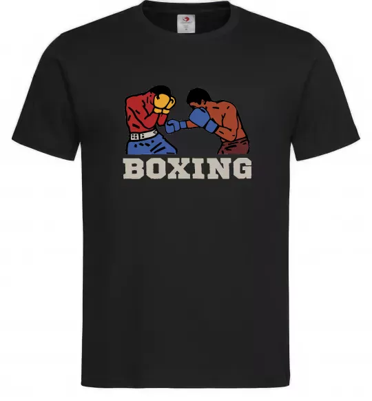 Чоловіча футболка Boxing men Чорний фото