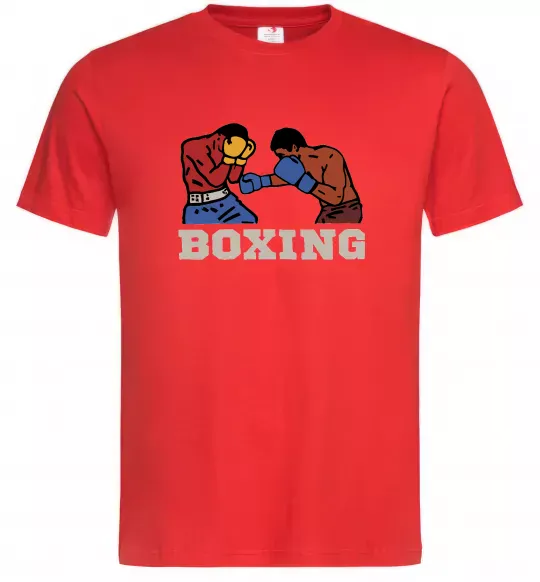 Чоловіча футболка Boxing men Червоний фото