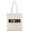 Еко-сумка Boxing is life Бежевий фото