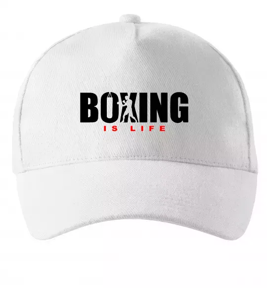 Кепка Boxing is life Білий фото