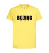 Детская футболка Boxing is life Лимонный фото