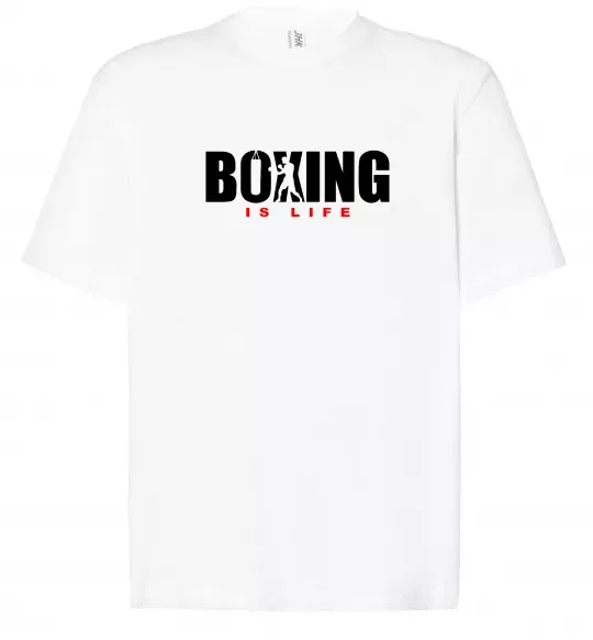Футболка Оверсайз Boxing is life Белый фото