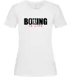 Женская футболка Boxing is life Белый фото