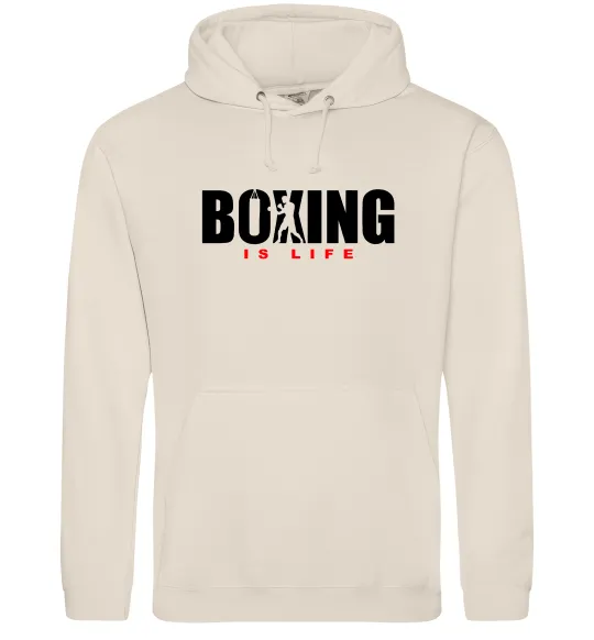 Мужская толстовка (худи) Boxing is life Таш фото