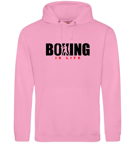 Жіноча толстовка (худі) Boxing is life Рожевий фото