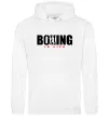 Женская толстовка (худи) Boxing is life Белый фото