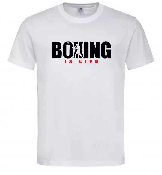 Чоловіча футболка Boxing is life Білий фото