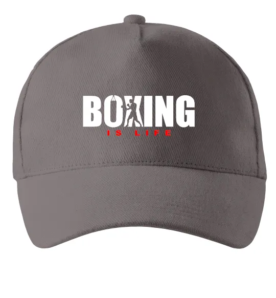 Кепка Boxing is life Сірий фото