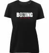 Жіноча преміум футболка Boxing is life Чорний фото