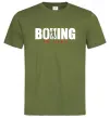 Чоловіча футболка Boxing is life Оливковий Чоловіча футболка Boxing is life Оливковий фото