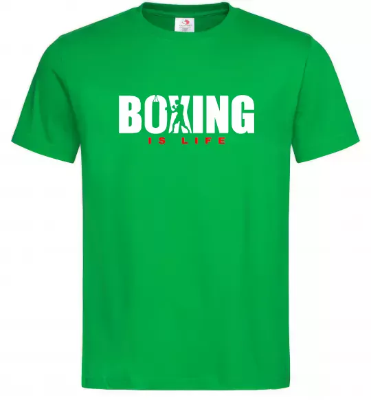 Чоловіча футболка Boxing is life Зелений фото