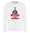Свитшот Boxing is cheaper than therapy Белый фото