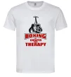 Чоловіча футболка Boxing is cheaper than therapy Білий фото