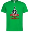 Чоловіча футболка Boxing is cheaper than therapy Зелений фото