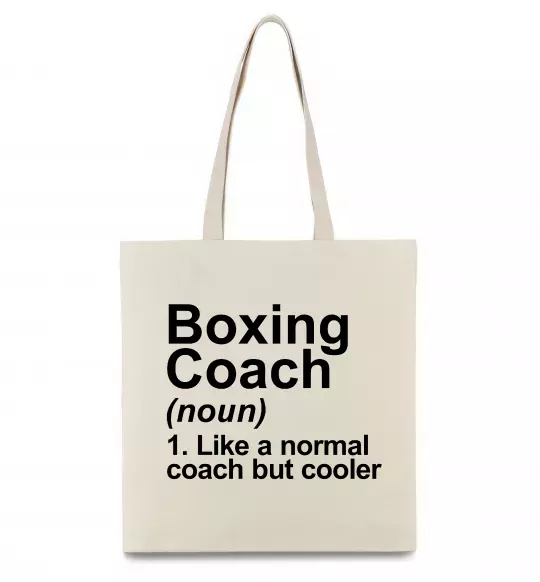 Эко-сумка Boxing coach Бежевый фото