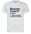 Мужская футболка Boxing coach Белый фото