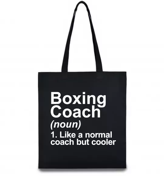 Эко-сумка Boxing coach Черный фото