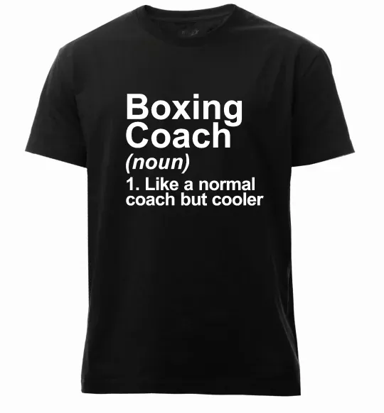 Мужская премиум футболка Boxing coach Черный фото