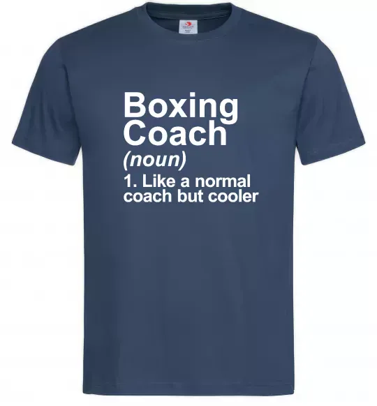 Мужская футболка Boxing coach Темно-синий фото
