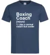 Мужская футболка Boxing coach Темно-синий фото