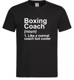 Мужская футболка Boxing coach Черный фото
