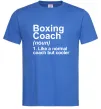 Мужская футболка Boxing coach Ярко-синий фото