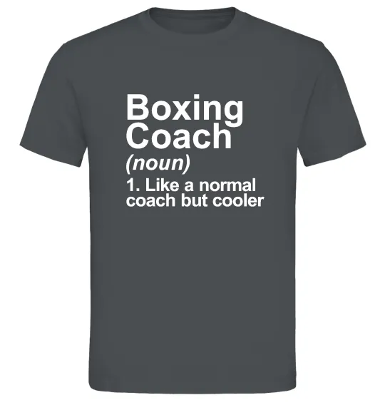 Мужская футболка Boxing coach Графит фото