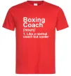Мужская футболка Boxing coach Красный фото
