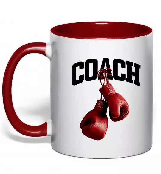 Чашка с цветной ручкой Coach перчатки Красный фото